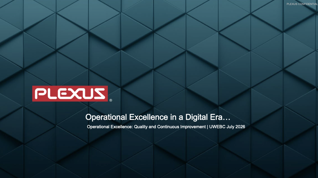 MAN2607 OpEx - Plexus Clint Wenthur slides thumbnail